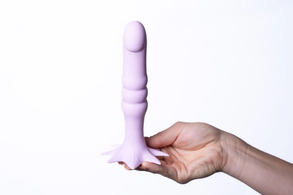 Hella Raw Dazey 420 7 Silicone Dong Pastel Purple "