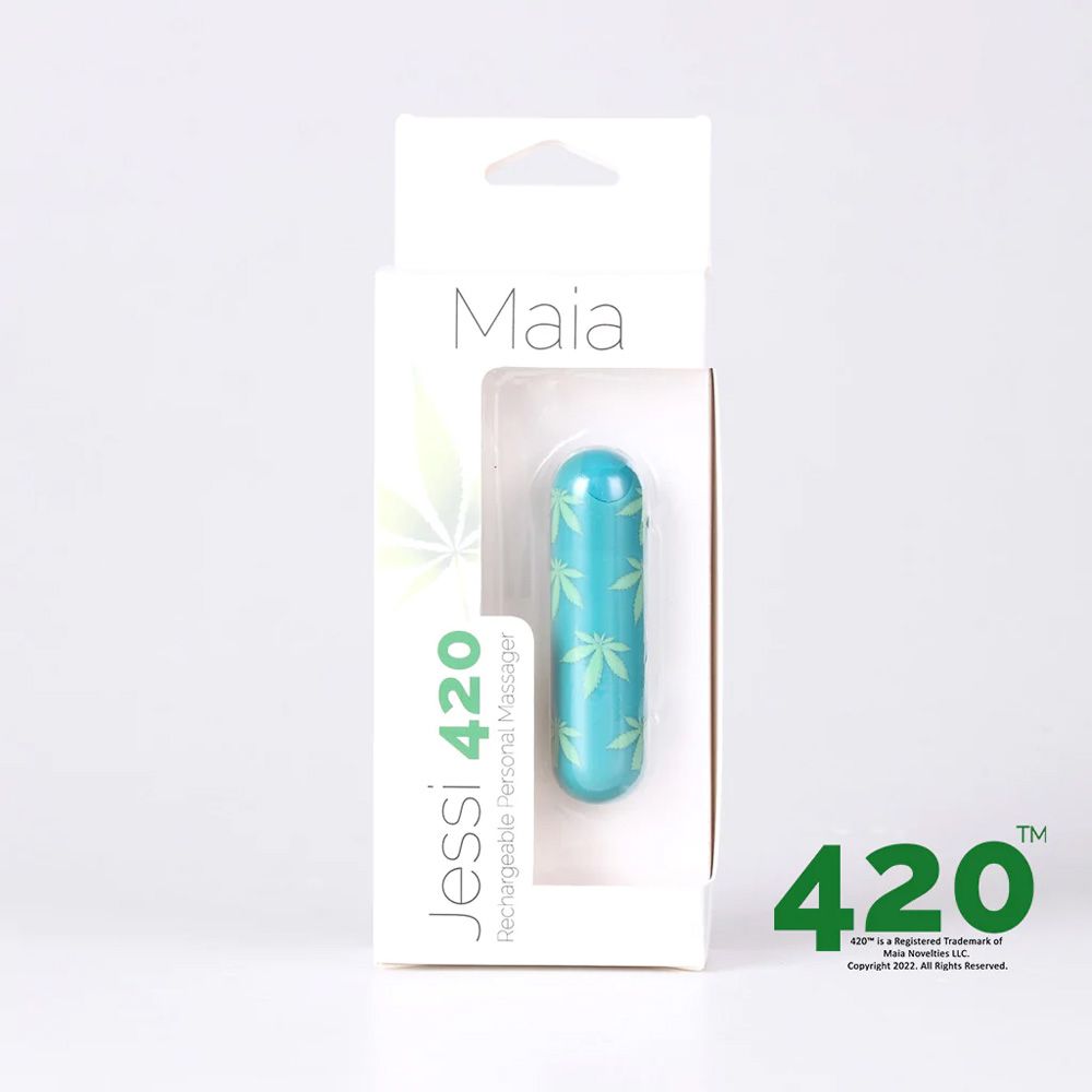 Hella Raw Jessi 420 10 Function Mini Rechargeable Bullet Emerald