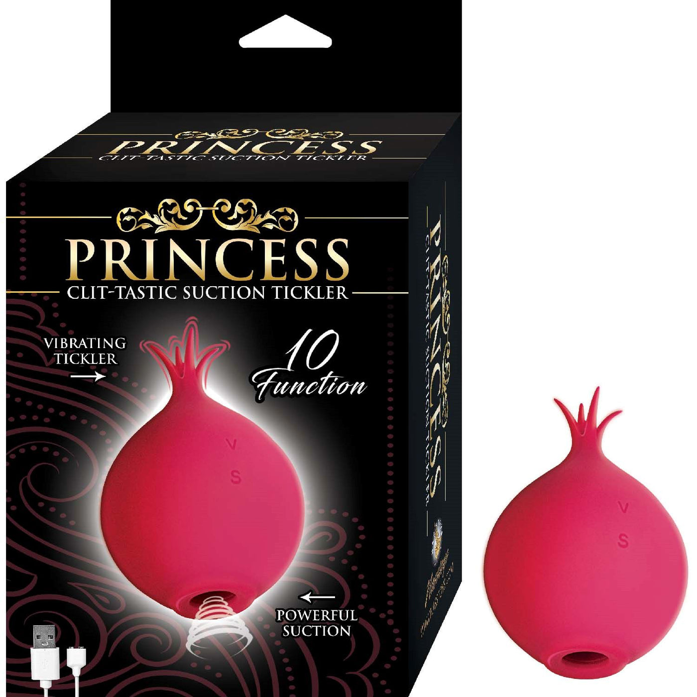 Hella Raw Princess Clit-tastic Suction Tickler Red