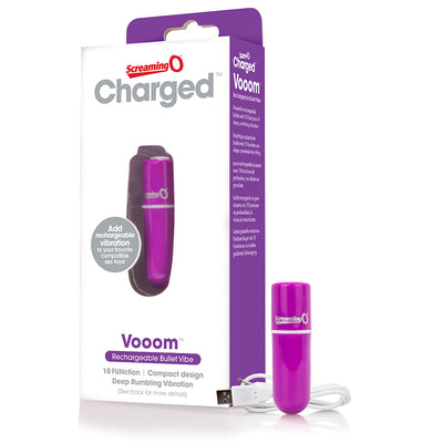 Hella Raw Screaming O Charged Vooom Rechargeable Bullet Vibe Purple