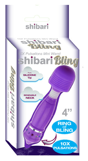 Hella Raw Shibari Sexy! Bling Bling Mini Wand Purple