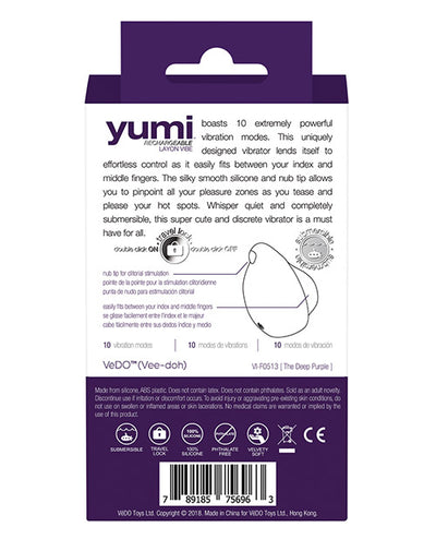 Hella Raw Vedo Yumi Rechargeable Vibe Deep Purple