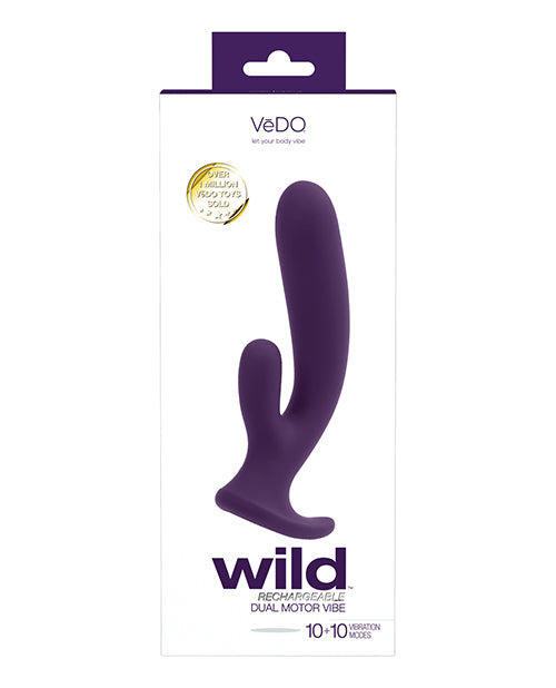 Hella Raw Vedo Wild Rechargeable Dual Vibe Purple