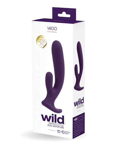 Hella Raw Vedo Wild Rechargeable Dual Vibe Purple