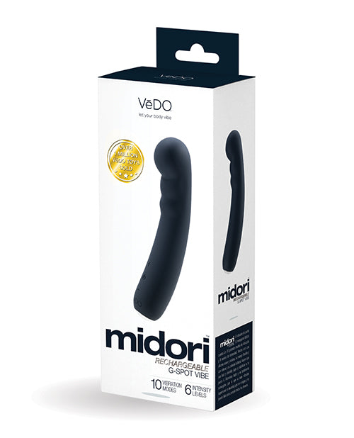 Hella Raw Vedo Midori Rechargeable Gspot Vibe Just Black