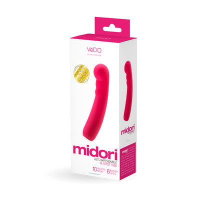 Hella Raw Vedo Midori Rechargeable Gspot Vibe Foxy Pink