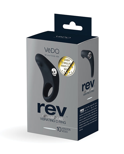 Hella Raw Vedo Rev Rechargeable C-ring Vibrating Black