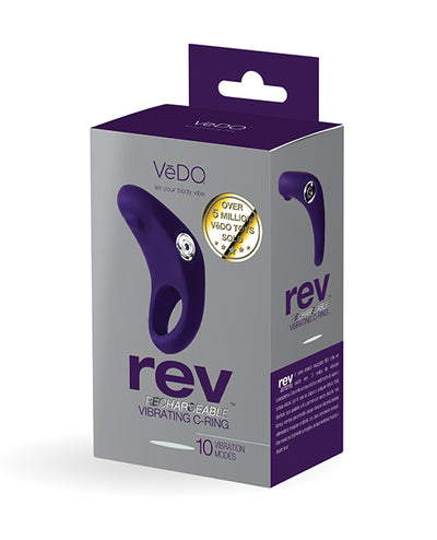 Hella Raw Vedo Rev Rechargeable C-ring Vibrating Purple