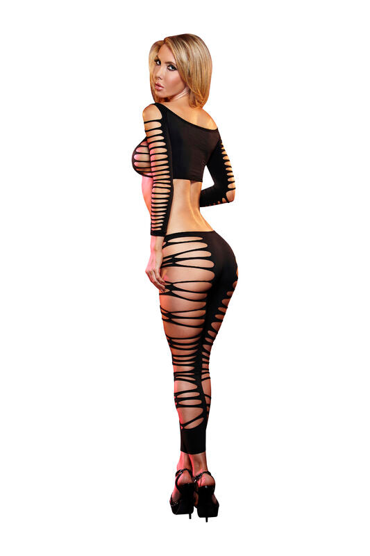 Hella Raw Lapdance Fire Flame Crop Top & Pant Black O/s