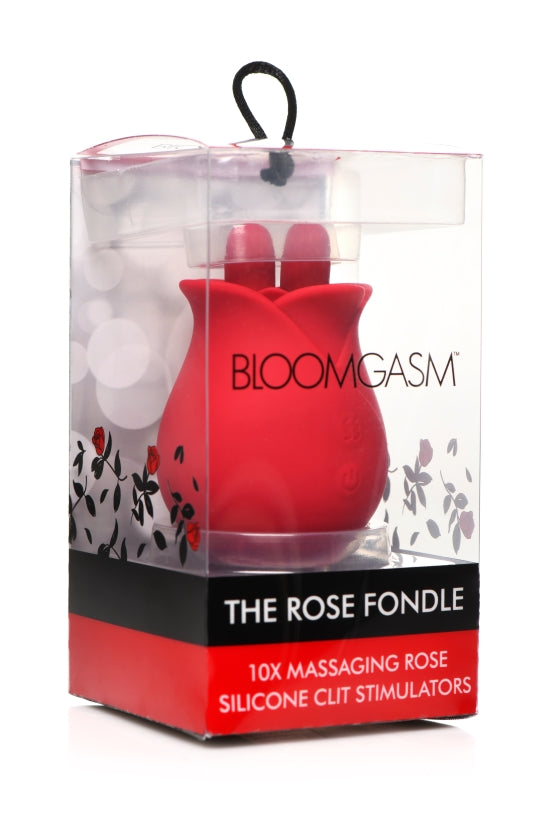 Hella Raw Bloomgasm The Rose Fondle 10x Massaging Rose Clit Stimulator