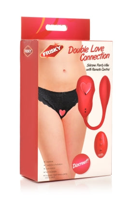 Hella Raw Frisky Double Love Connection Panty Vibe W/ Remote