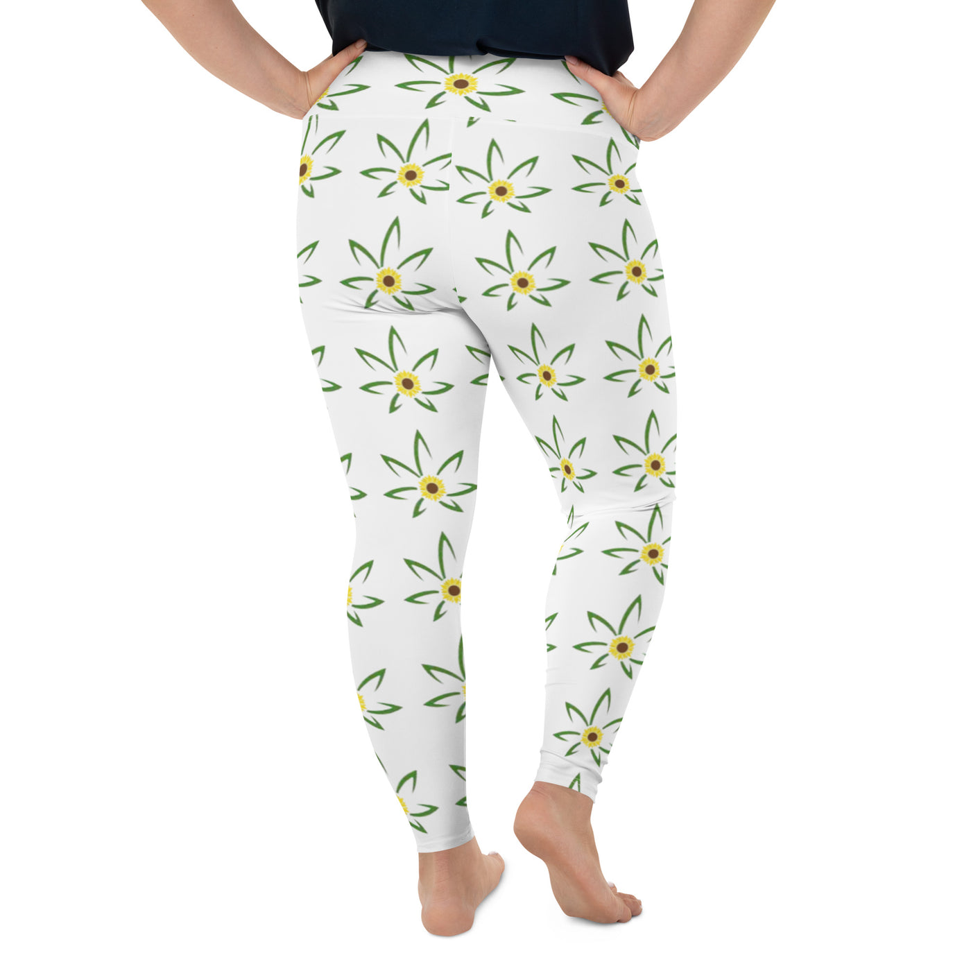 Hella Raw Womens All-Over Print Plus Size Leggings