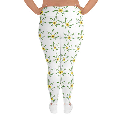 Hella Raw Womens All-Over Print Plus Size Leggings