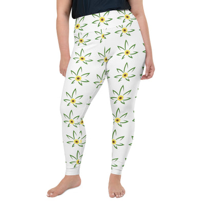 Hella Raw Womens All-Over Print Plus Size Leggings