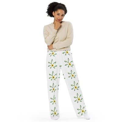 Hella Raw Sunflower All-over print unisex wide-leg pants