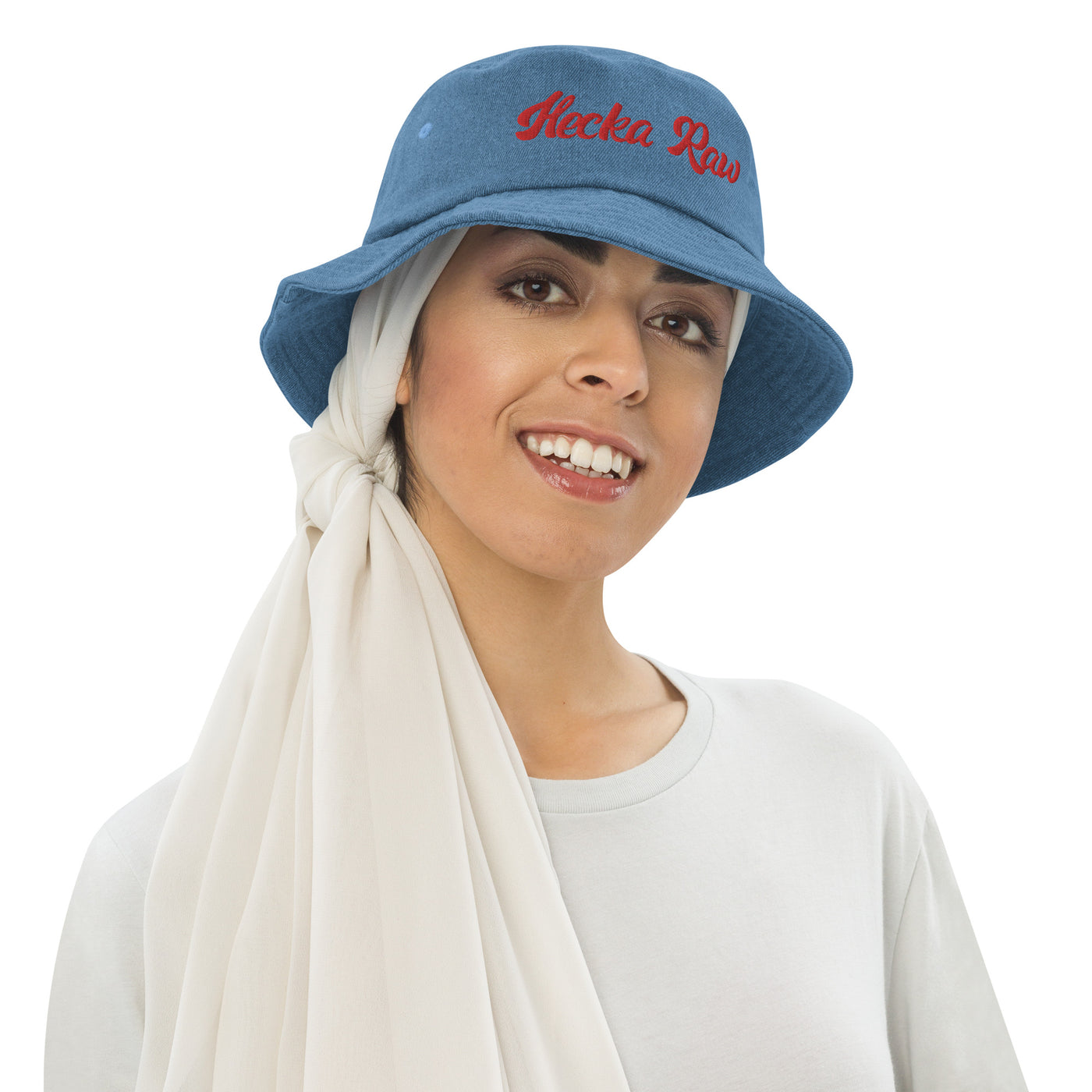 Hecka Raw Denim bucket hat