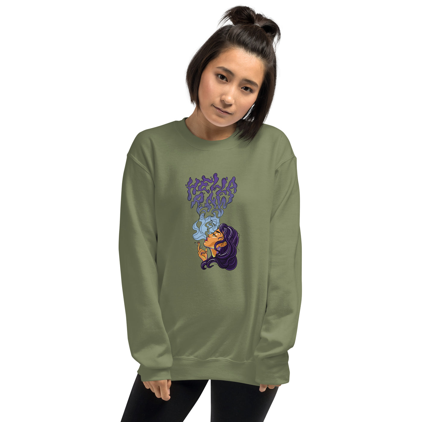 Hella Raw Most High Womens Sweatshirt