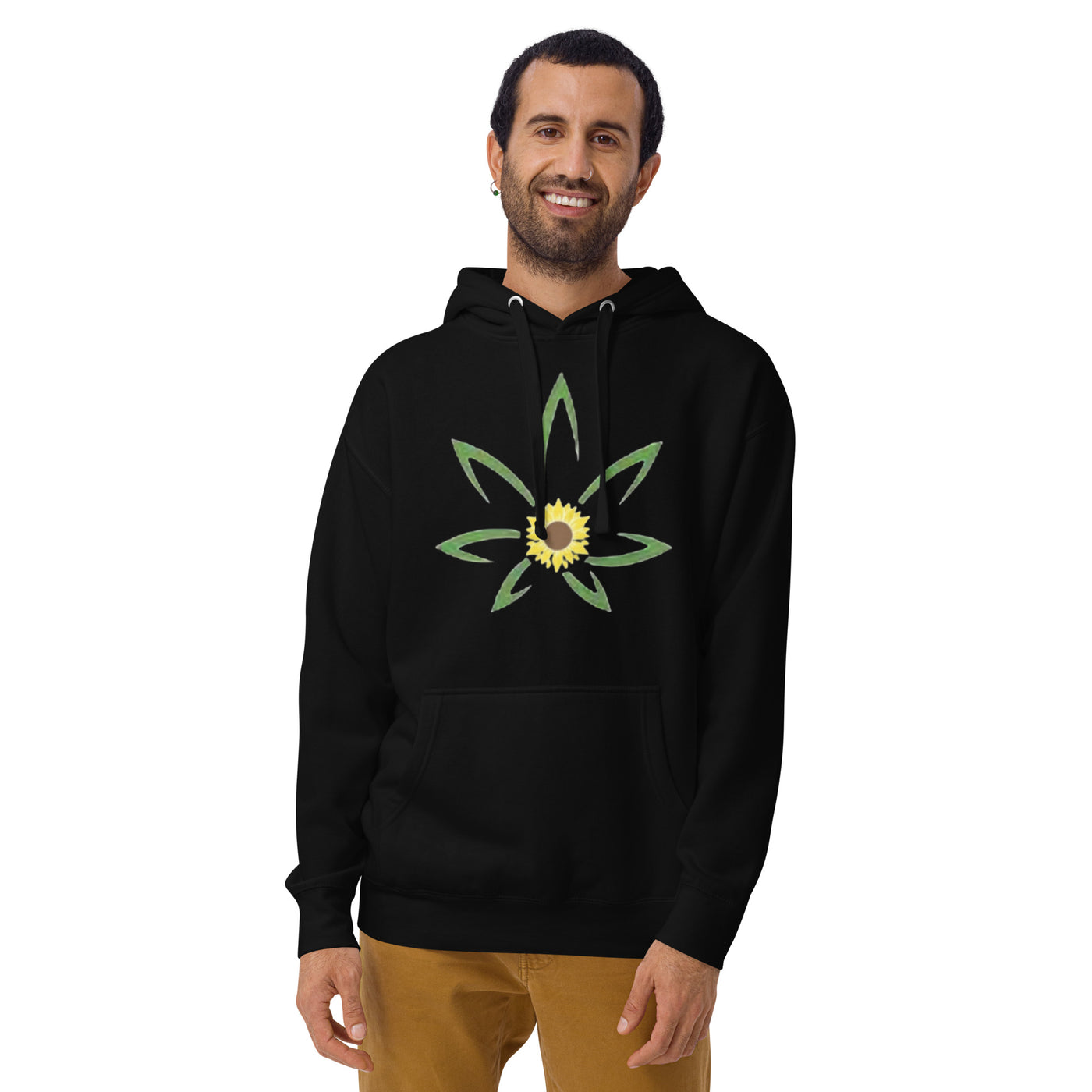 Hella Raw SunFlower Mens Unisex Hoodie