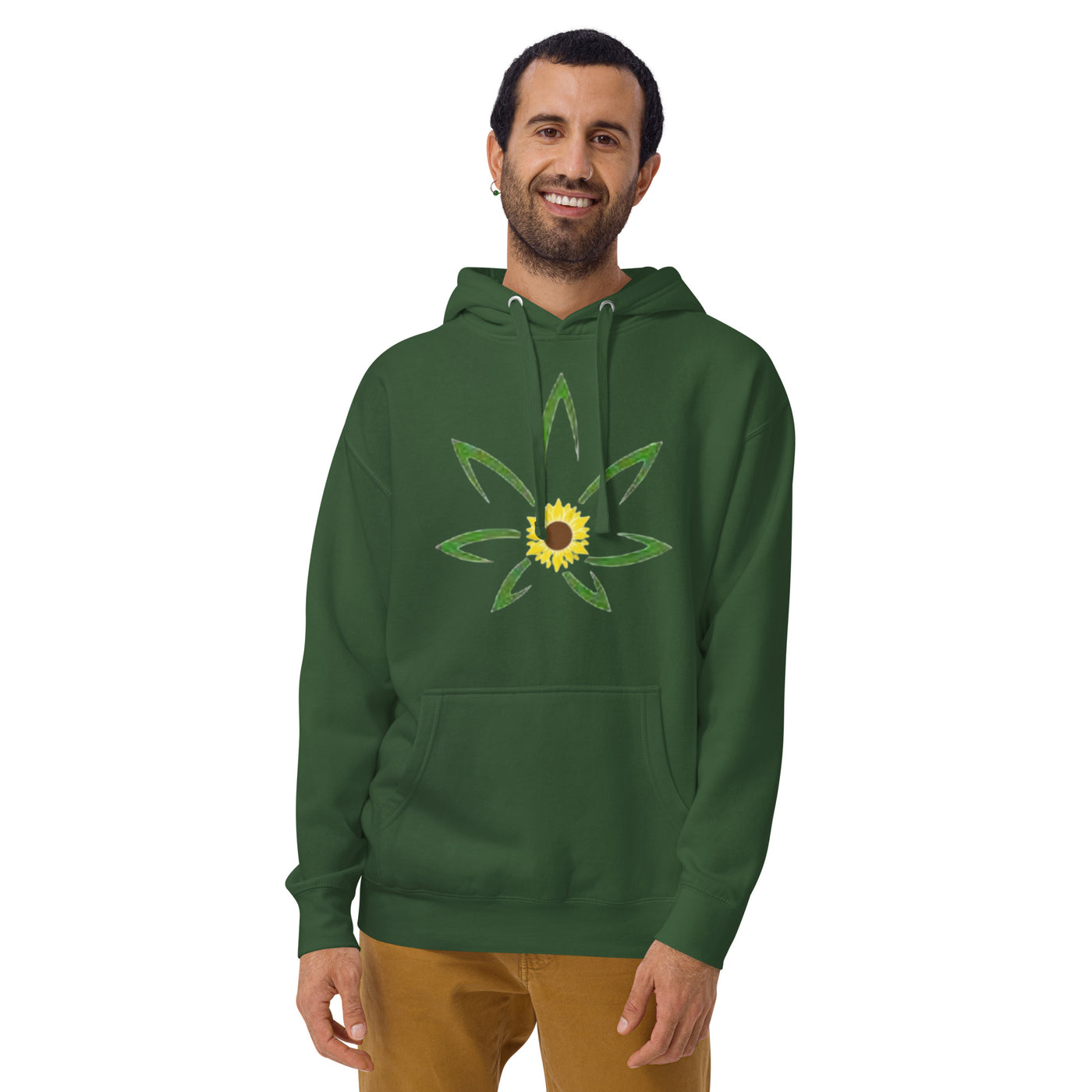 Hella Raw SunFlower Mens Unisex Hoodie