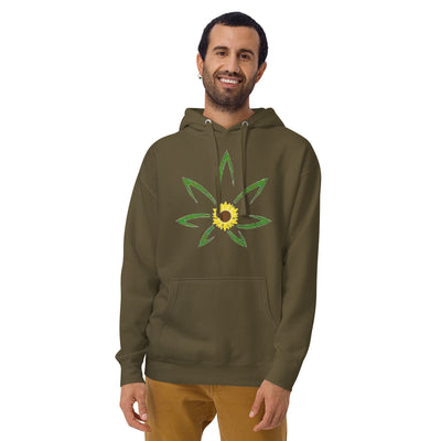 Hella Raw SunFlower Mens Unisex Hoodie