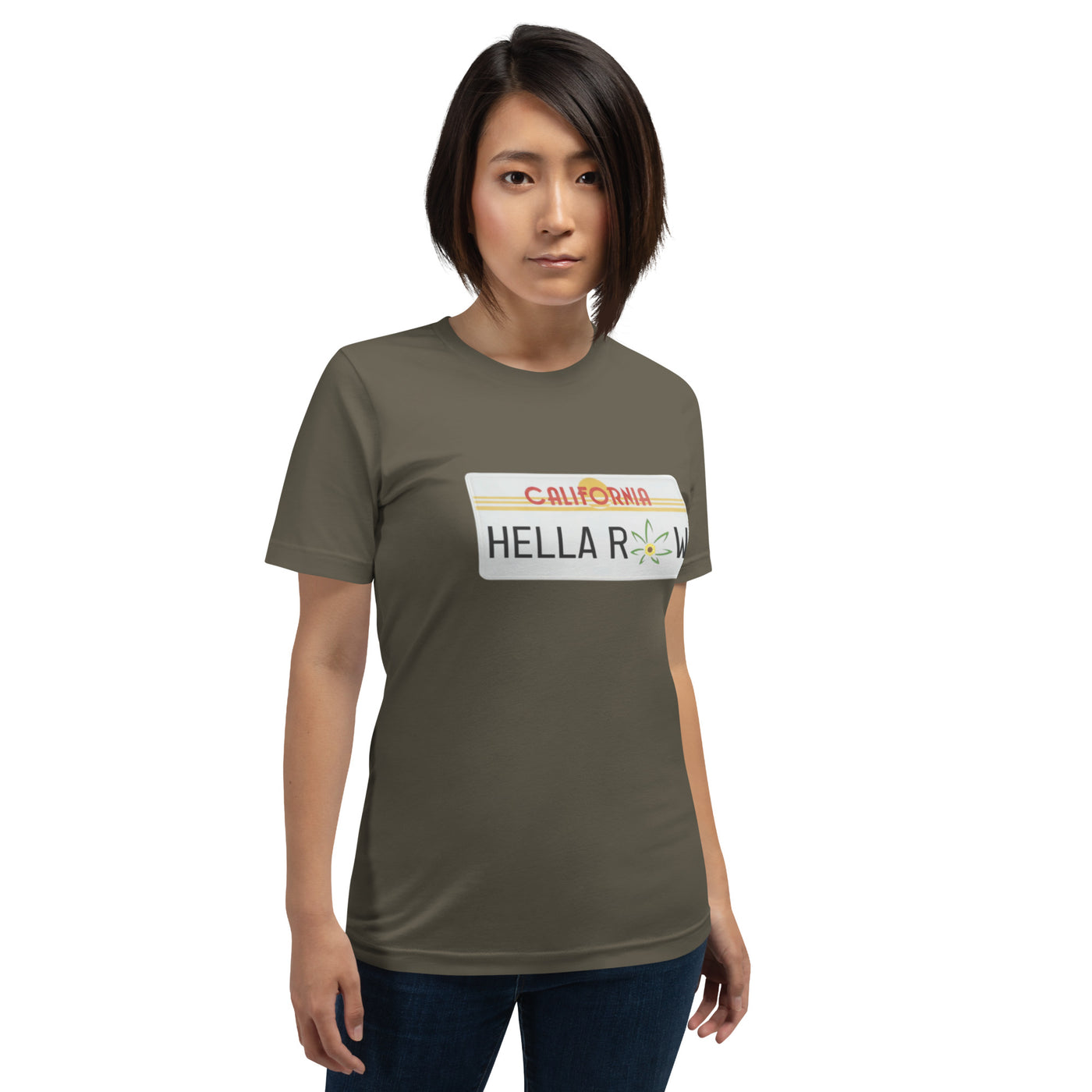 Hella Raw Cali License Plate Unisex t-shirt