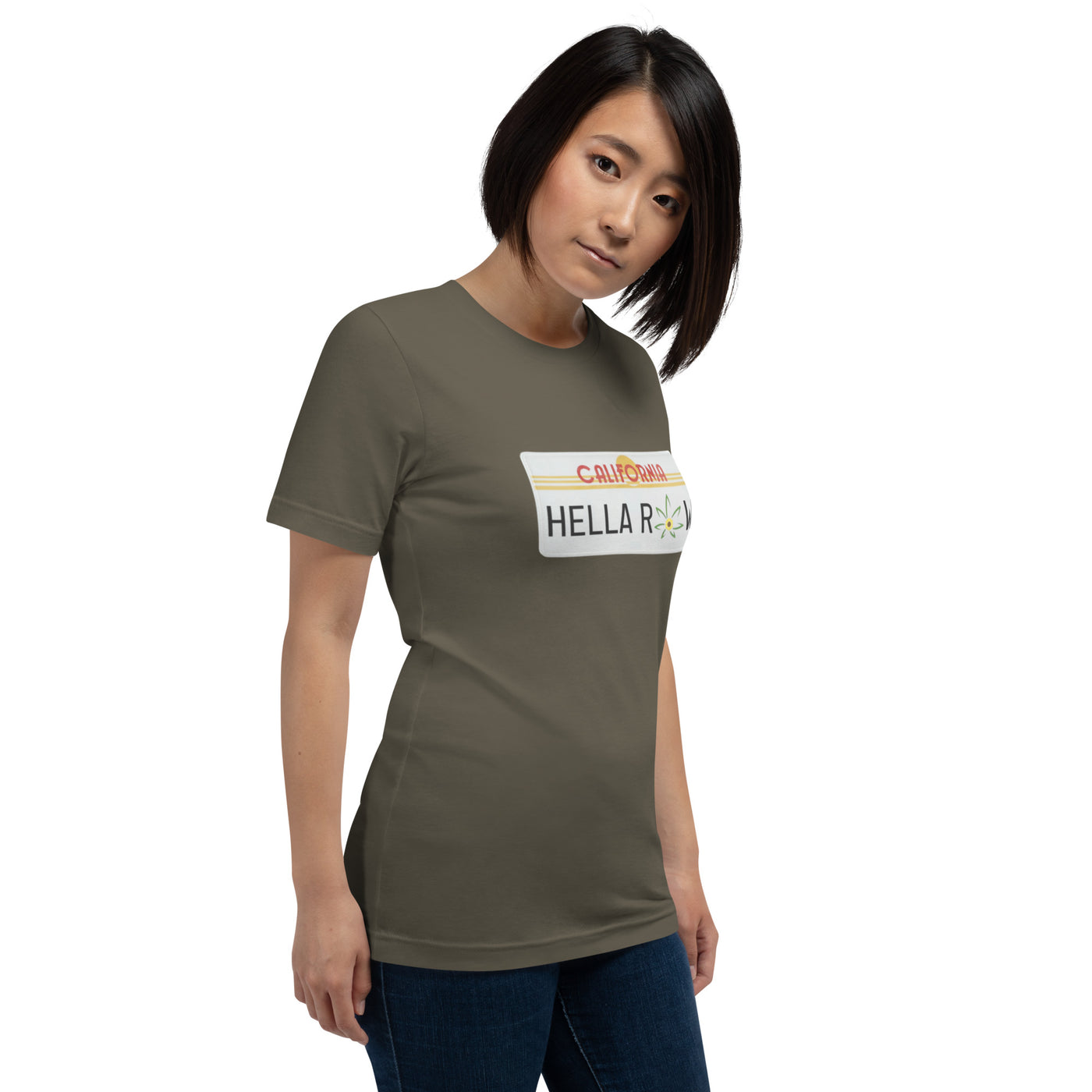 Hella Raw Cali License Plate Unisex t-shirt