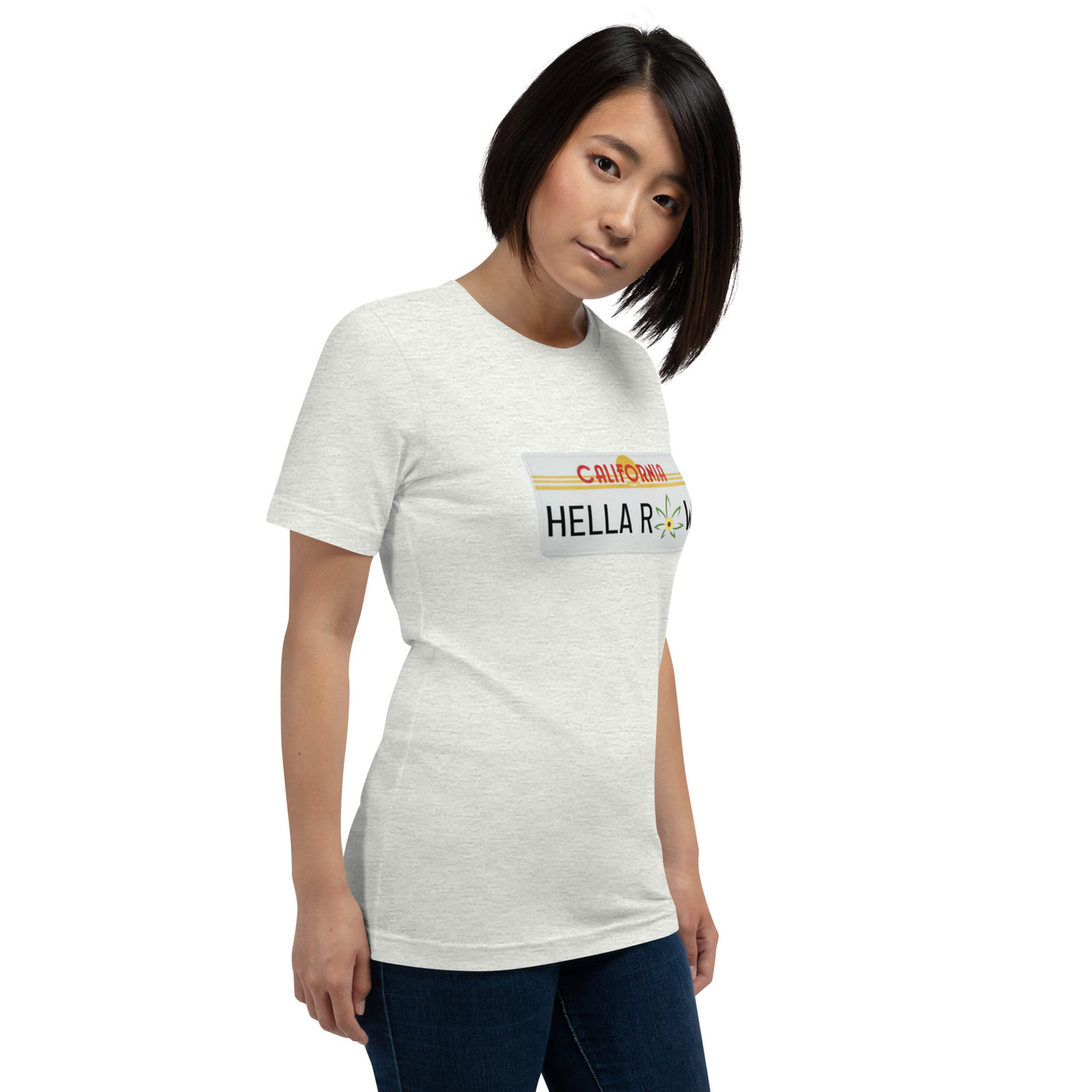 Hella Raw Cali License Plate Unisex t-shirt