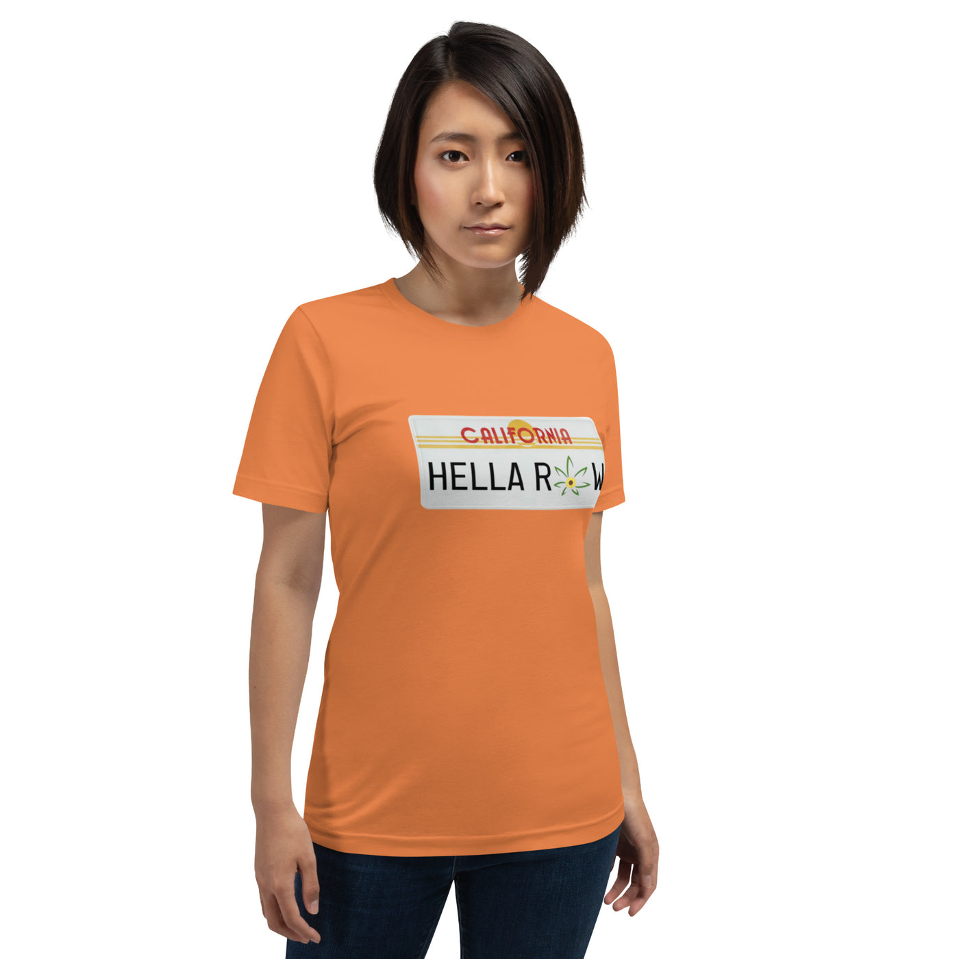 Hella Raw Cali License Plate Unisex t-shirt