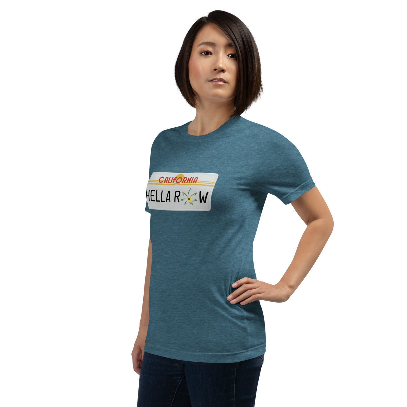 Hella Raw Cali License Plate Unisex t-shirt