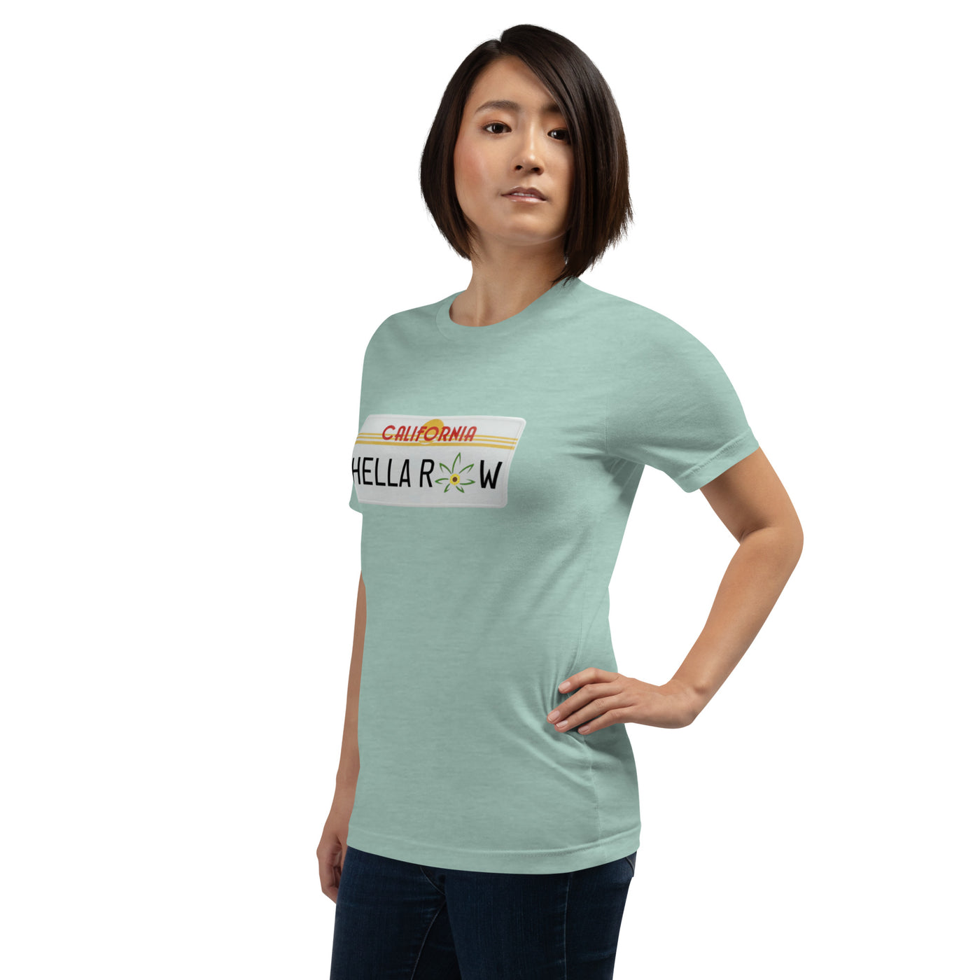 Hella Raw Cali License Plate Unisex t-shirt