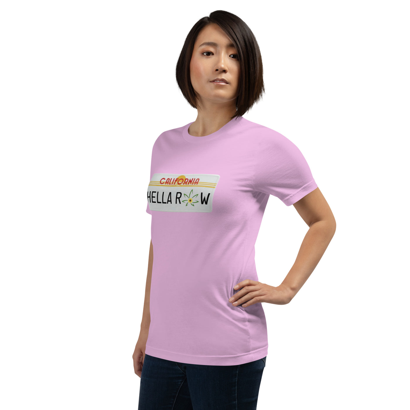 Hella Raw Cali License Plate Unisex t-shirt