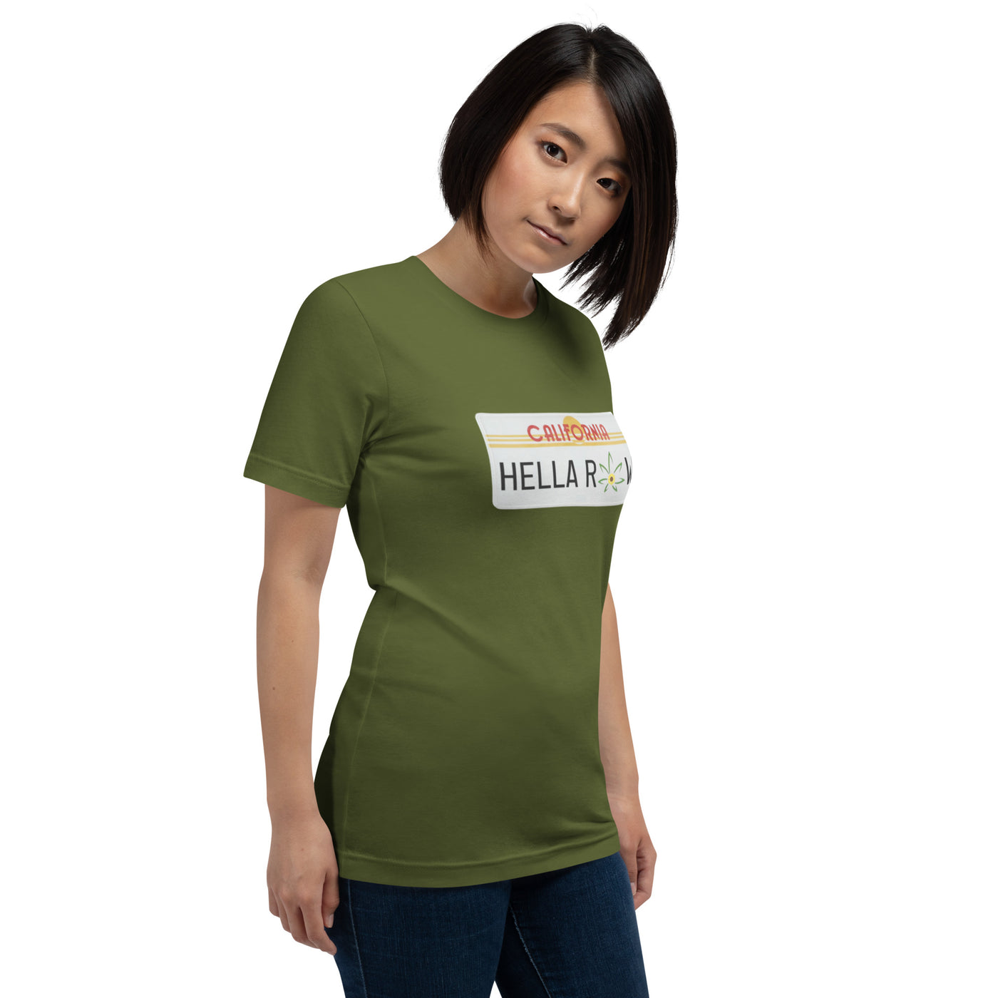 Hella Raw Cali License Plate Unisex t-shirt